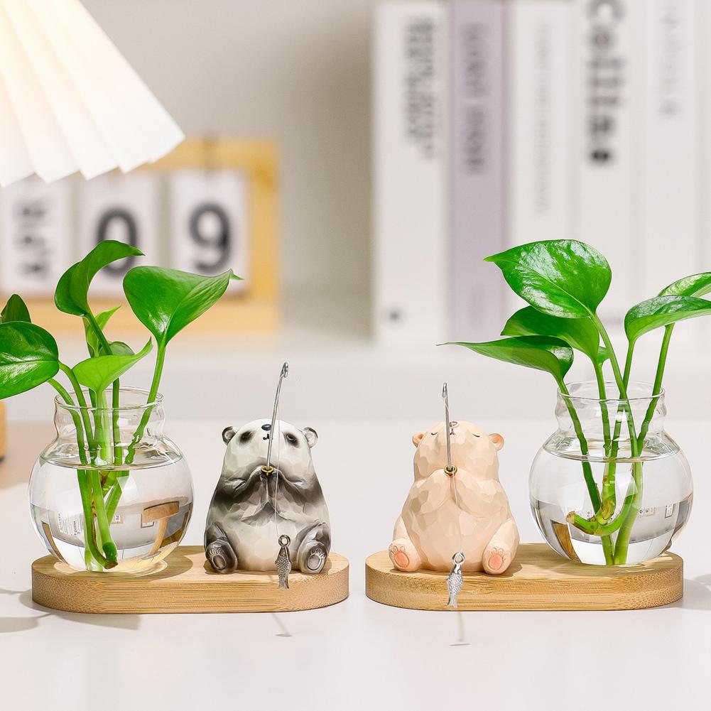 Cute Resin Figurines Mini Plan - Propagation Station Vase 评论和价格