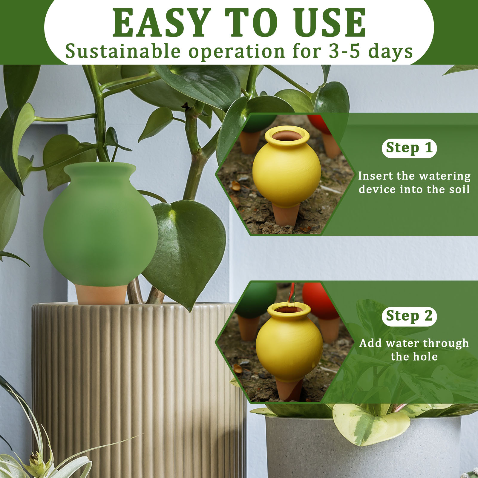 8Pcs Terracotta Self Watering  - Self Watering Insert 评论和价格